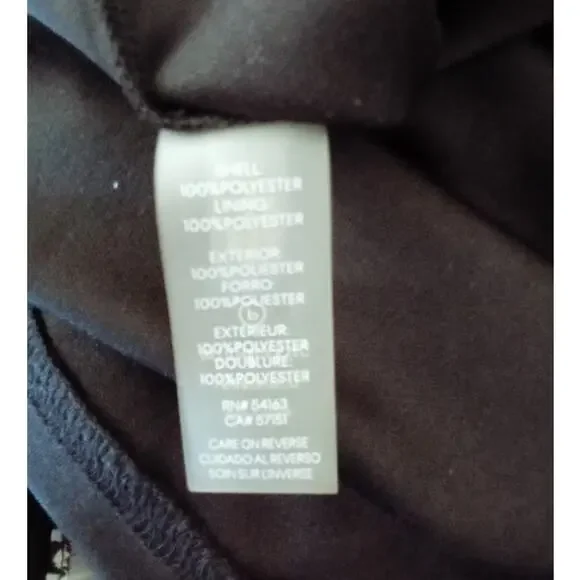 Karl Lagerfeld Paris Black/White Floral Chiffon Midi Dress, Ruffle Hem - 14 - Picture 9 of 9